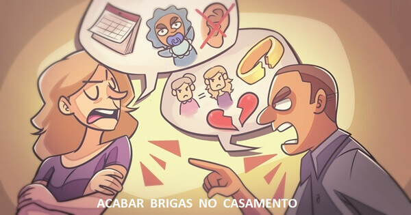 trabalhos acabar brigas no casamento